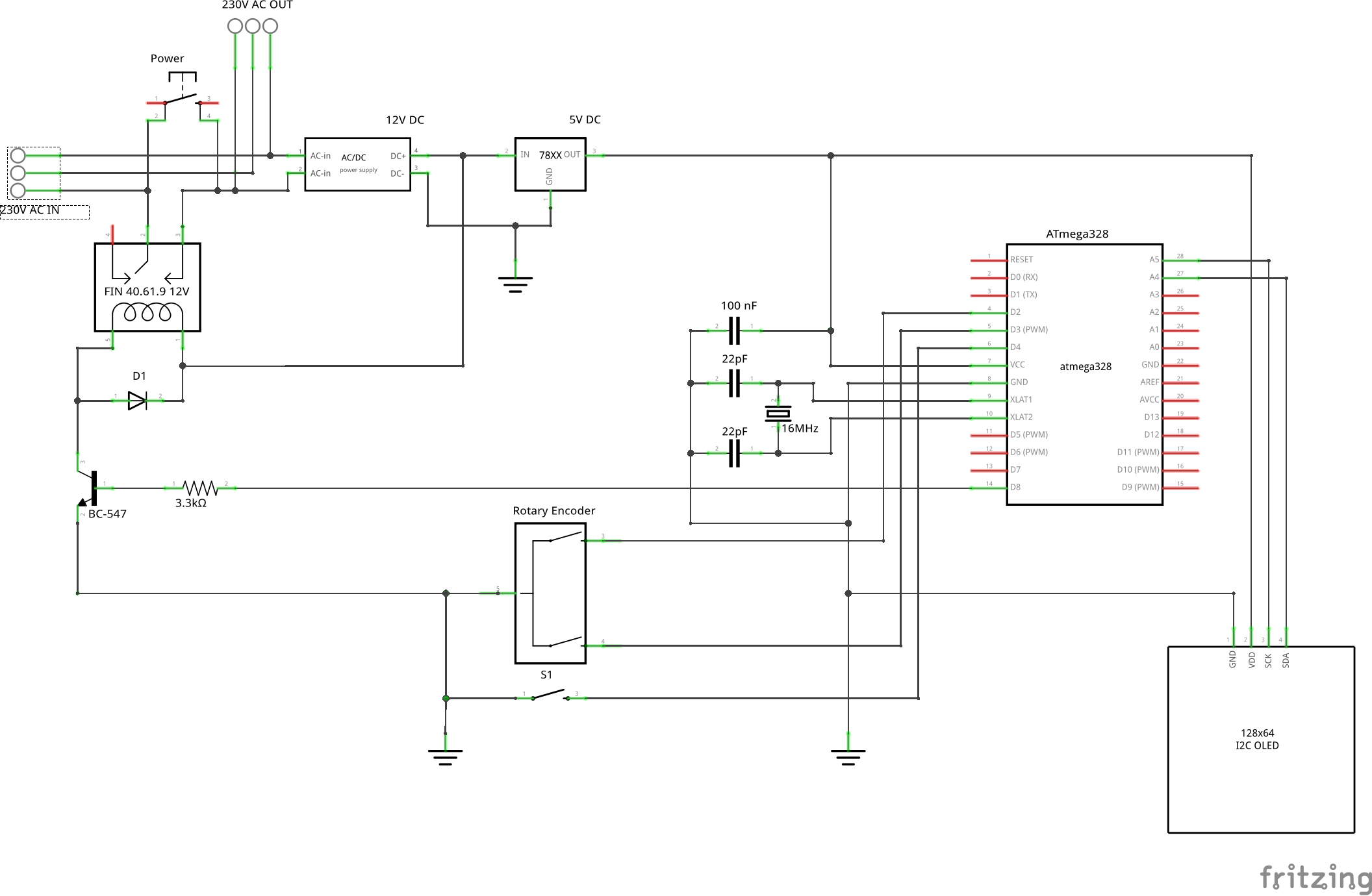 Schaltplan mit ATmega328